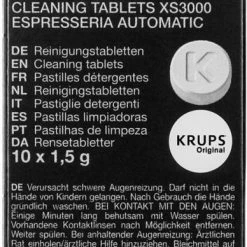 Coffee Machine Cleaning Agents Krups XS3000 Cleaning Tablets 10 Pcs