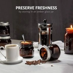 Storage Ball Pint Elite Amber Wide Mouth 475 Ml, 4 Pcs -Barista and Coffee Accessories Shop unnamed file 1562