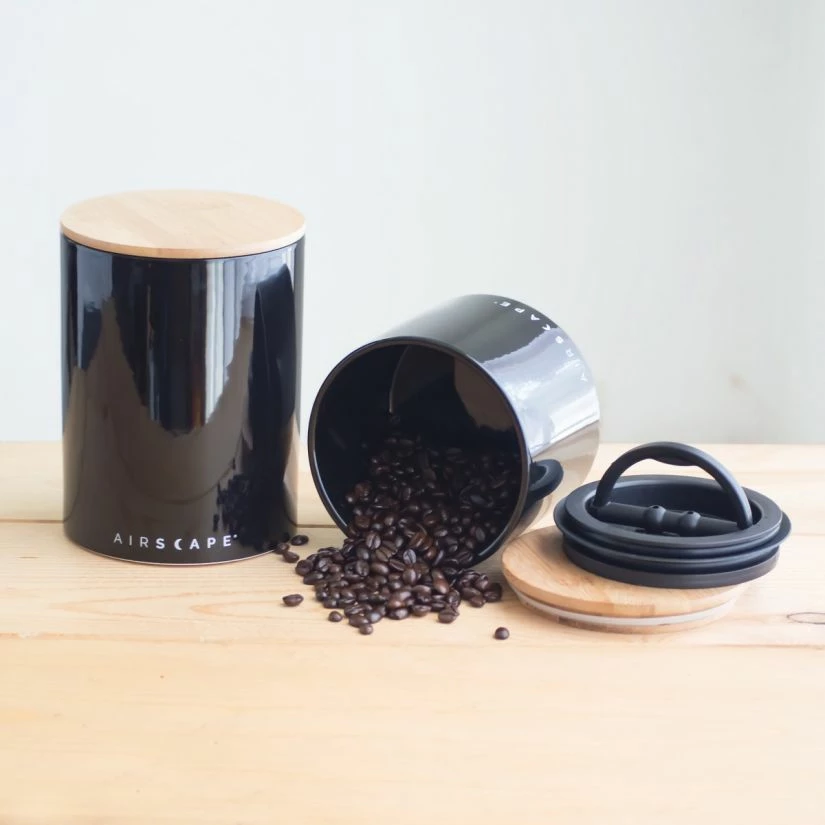 Coffee Storage Planetary Design Airscape® Ceramic Storage Canister, Obsidian 5 Coffee Storage Planetary Design Airscape® Ceramic Storage Canister, Obsidian - Image 3