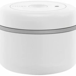 Coffee Storage Fellow Atmos Vacuum Canister For Coffee Beans, Matte White Steel