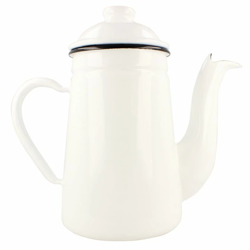 Stovetop Kettles Kalita Pelican Pot Enamel Kettle 1.0 L, White 4 Stovetop Kettles Kalita Pelican Pot Enamel Kettle 1.0 L, White - Image 2