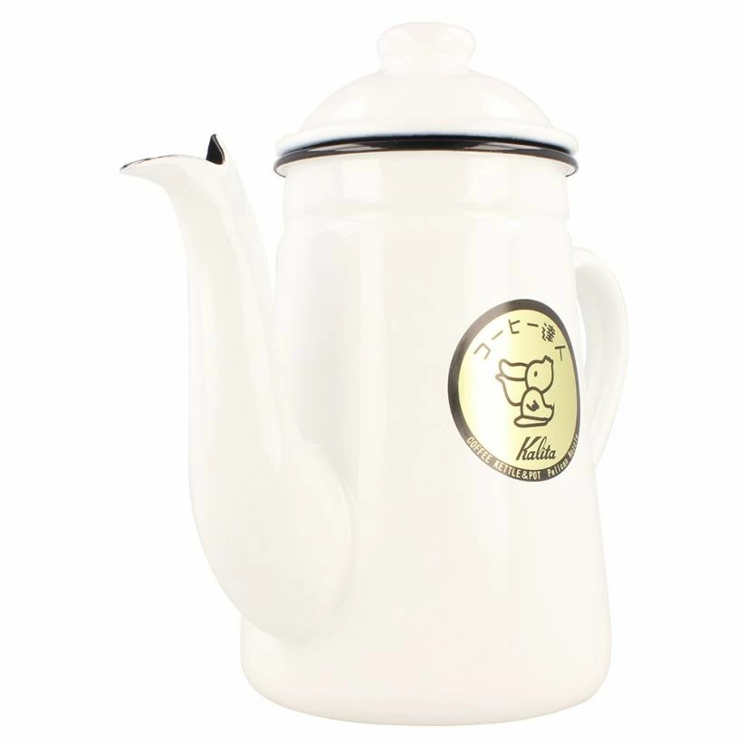 Stovetop Kettles Kalita Pelican Pot Enamel Kettle 1.0 L, White 8 Stovetop Kettles Kalita Pelican Pot Enamel Kettle 1.0 L, White - Image 6