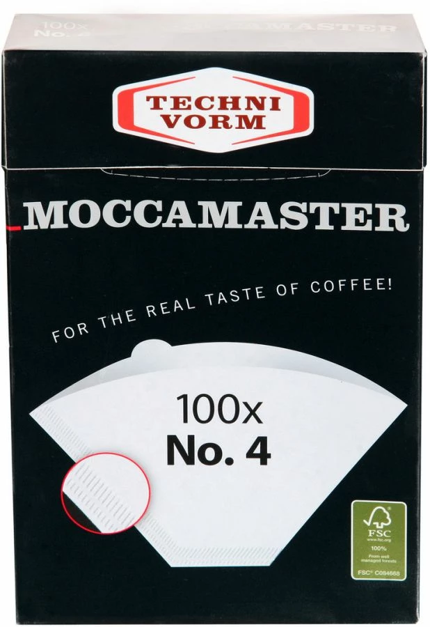 Paper Filters Moccamaster Paper Filter No 4, 100 Pcs 3 Paper Filters Moccamaster Paper Filter No 4, 100 Pcs