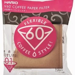 Filter Papers For Coffee Hario V60 Misarashi Size 01 Brown Coffee Paper Filters 100 Pcs