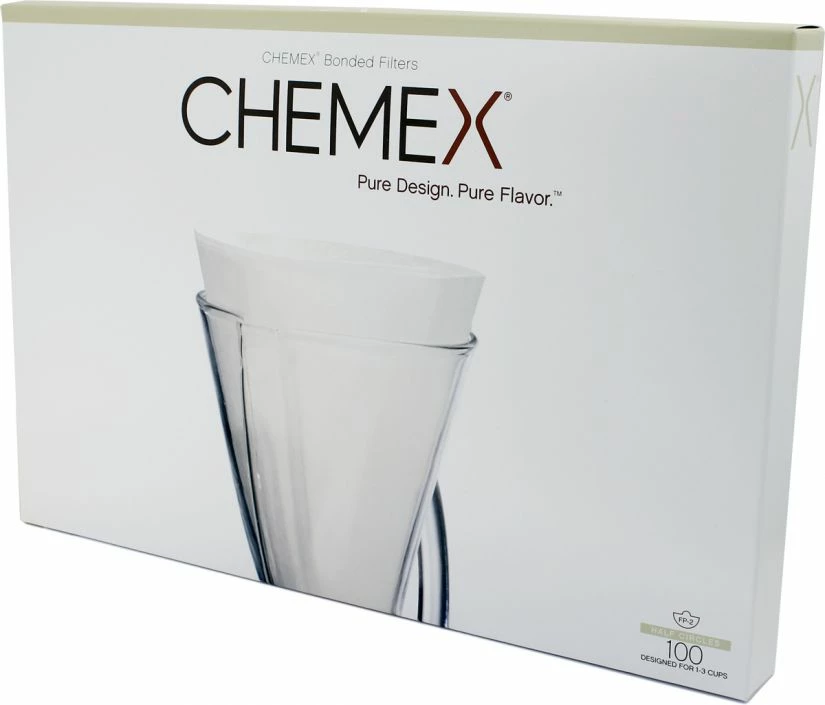 Chemex Filter Papers For 3 Cup Coffee Maker, 100 Pcs 3 Chemex Filter Papers For 3 Cup Coffee Maker, 100 Pcs