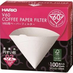 Filter Papers For Coffee Hario V60 Size 02 Coffee Paper Filters Box