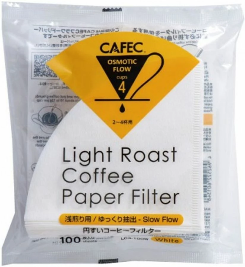 Filter Papers For Coffee CAFEC Light Roast T-92 Coffee Paper Filter 4 Cup, 100 Pcs 3 Filter Papers For Coffee CAFEC Light Roast T-92 Coffee Paper Filter 4 Cup, 100 Pcs