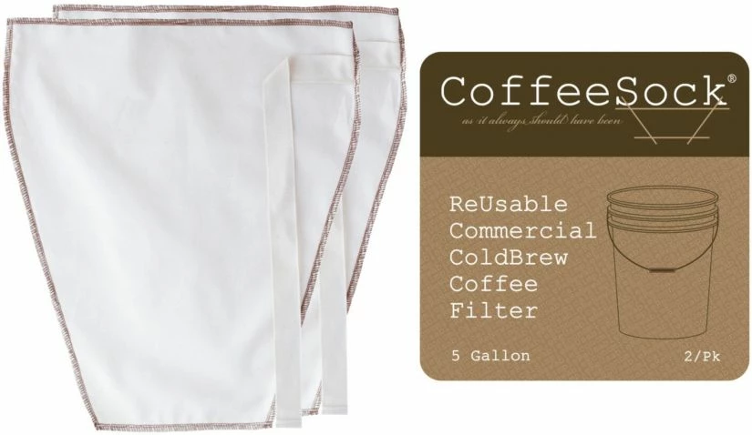 Cold Brew Coffee Makers CoffeeSock Commercial Cold Brew Filters 5 Gallon, 2 Pcs 3 Cold Brew Coffee Makers CoffeeSock Commercial Cold Brew Filters 5 Gallon, 2 Pcs