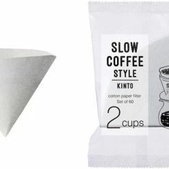 Alternative view of Filter Papers For Coffee Kinto SCS Cotton Paper FIlter 2 Cups, 60 Pcs