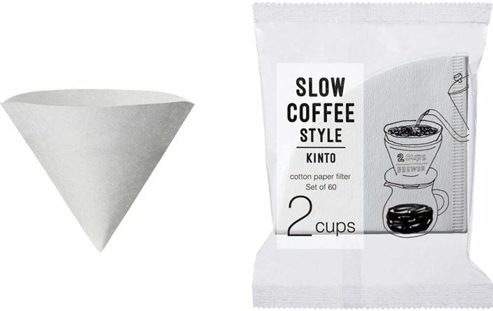 Filter Papers For Coffee Kinto SCS Cotton Paper FIlter 2 Cups, 60 Pcs 4 Filter Papers For Coffee Kinto SCS Cotton Paper FIlter 2 Cups, 60 Pcs - Image 2