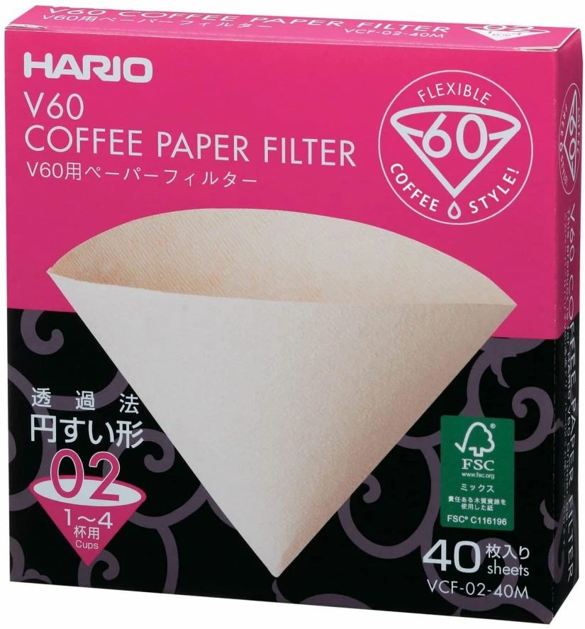 Filter Papers For Coffee Hario V60 Misarashi Size 02 Brown Coffee Paper Filters Box 3 Filter Papers For Coffee Hario V60 Misarashi Size 02 Brown Coffee Paper Filters Box