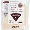 Filter Papers For Coffee CAFEC ABACA Cone-Shaped Filter Paper 4 Cup, Brown -Barista and Coffee Accessories Shop unnamed file 409