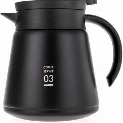 Vacuum Carafes Hario V60 03 Insulated Stainless Steel Server 800 Ml, Black