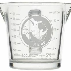 Coffee Measures, Scales & Timers Rhinowares Double Shot Glass With Handle 70 Ml